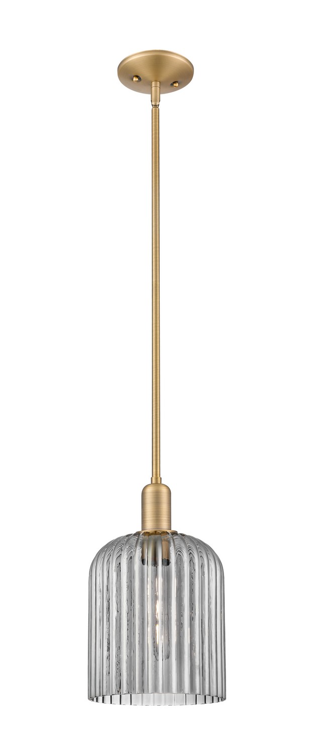 One Light Mini Pendant by Innovations - Arcadia Collection, Brushed Brass Finish - 716-1S-BB-G559-8SM