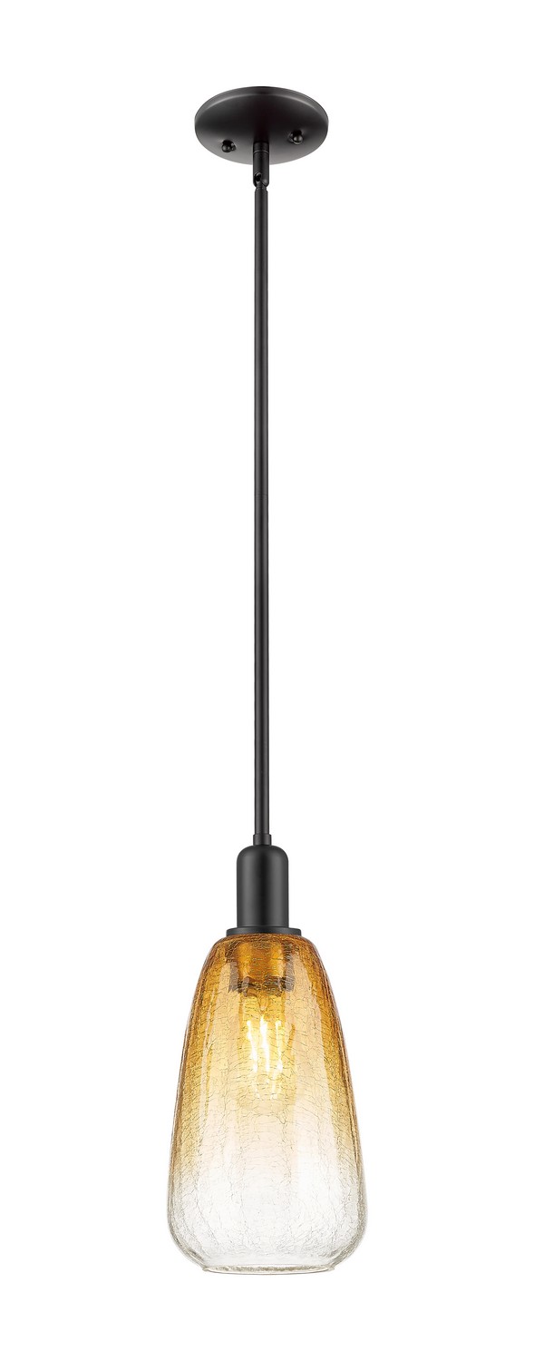 One Light Mini Pendant by Innovations - Arcadia Collection, Matte Black Finish - 716-1S-BK-G480-6AM
