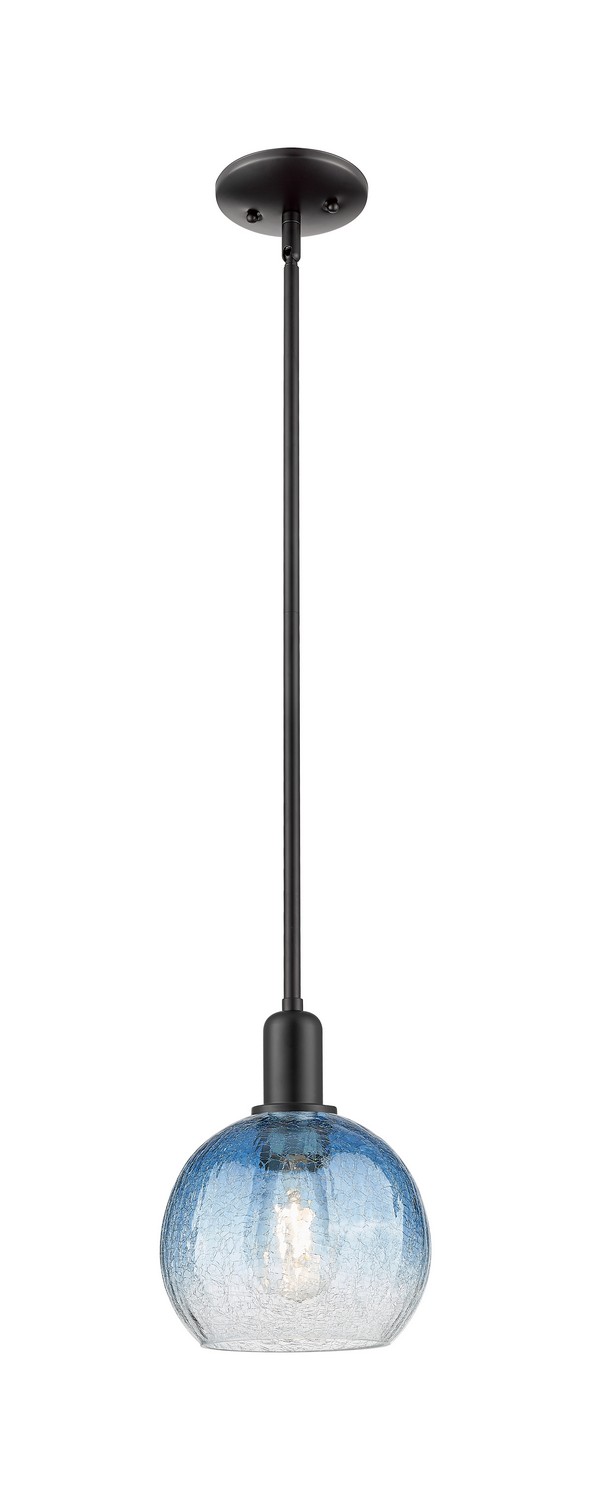One Light Mini Pendant by Innovations - Arcadia Collection, Matte Black Finish - 716-1S-BK-G483-8SB