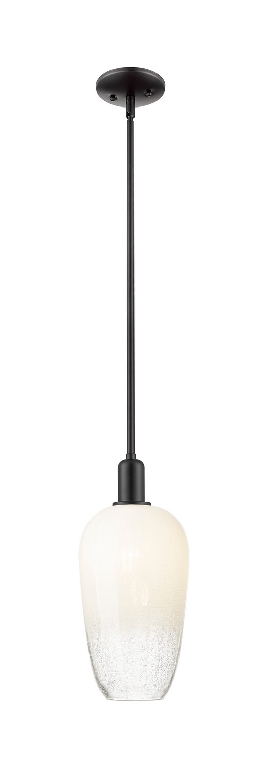 One Light Mini Pendant by Innovations - Arcadia Collection, Matte Black Finish - 716-1S-BK-G484-7OP