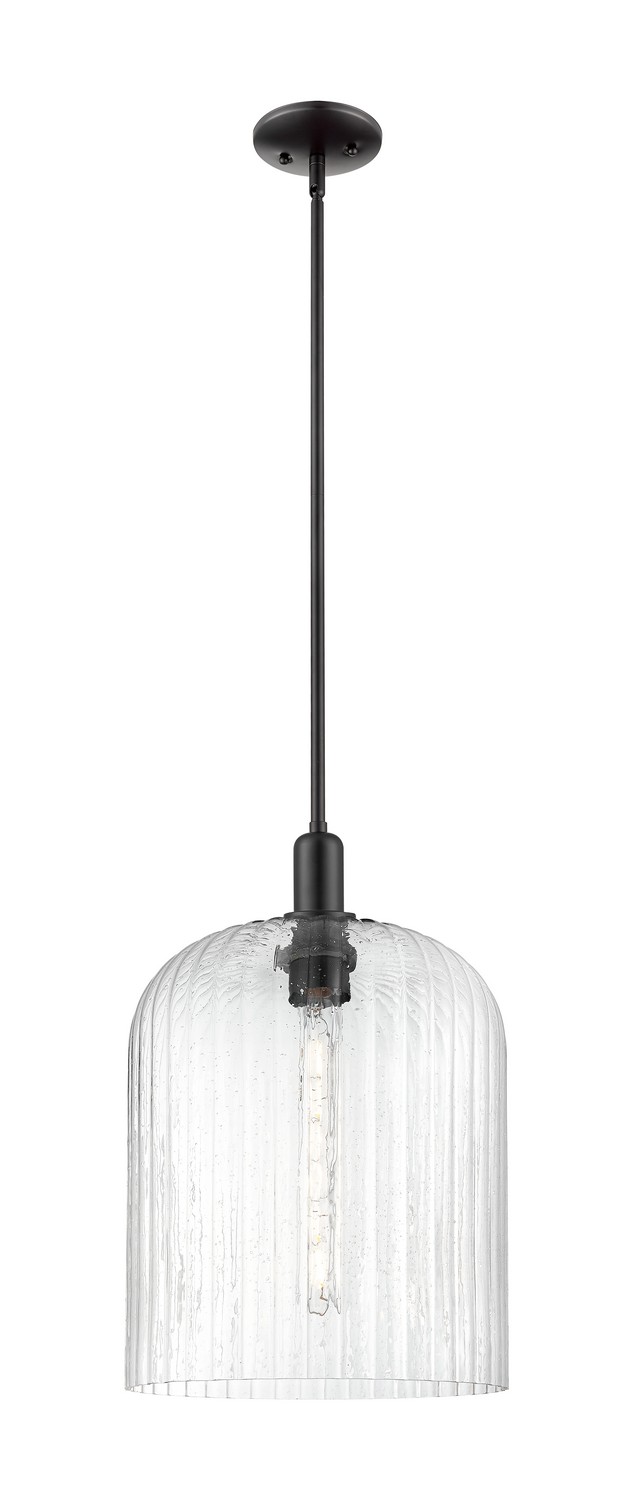 One Light Mini Pendant by Innovations - Arcadia Collection, Matte Black Finish - 716-1S-BK-G559-12SDY
