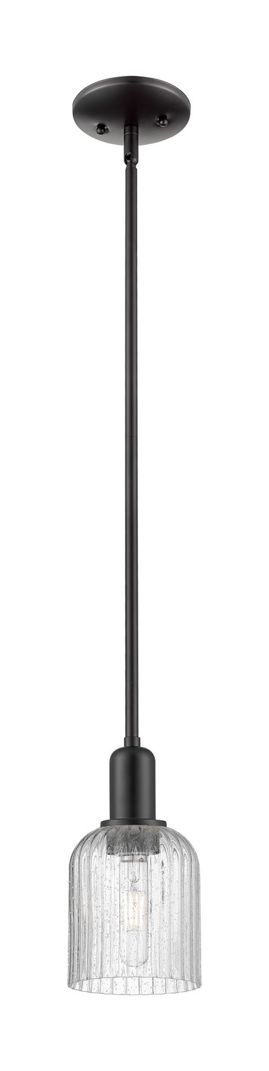 One Light Mini Pendant by Innovations - Arcadia Collection, Matte Black Finish - 716-1S-BK-G559-5SDY