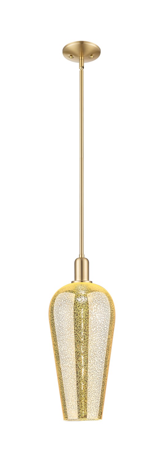 One Light Mini Pendant by Innovations - Arcadia Collection, Champagne Bronze Finish - 716-1S-CB-G456-8ME