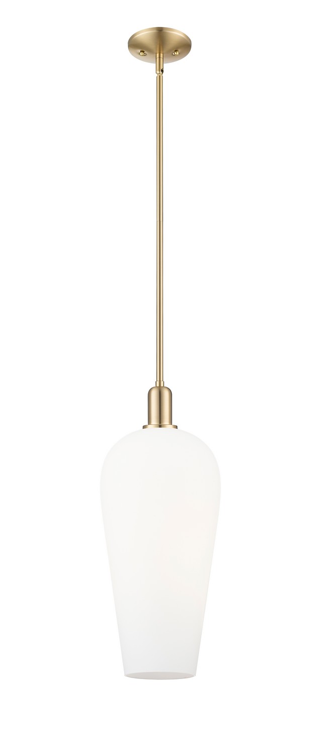 One Light Mini Pendant by Innovations - Arcadia Collection, Champagne Bronze Finish - 716-1S-CB-G456-8WH