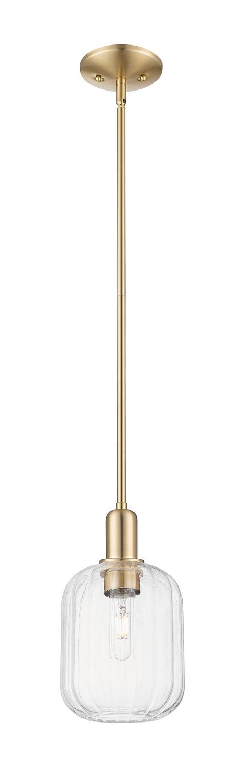 One Light Mini Pendant by Innovations - Arcadia Collection, Champagne Bronze Finish - 716-1S-CB-G460-7CL