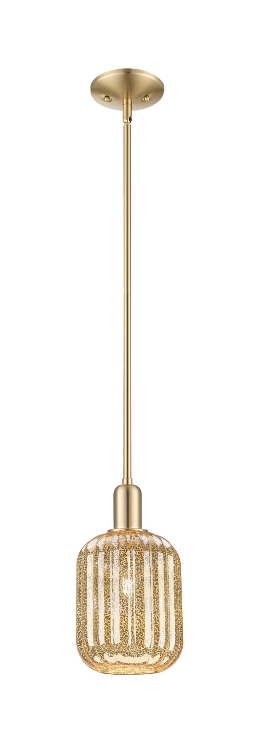 One Light Mini Pendant by Innovations - Arcadia Collection, Champagne Bronze Finish - 716-1S-CB-G460-7ME