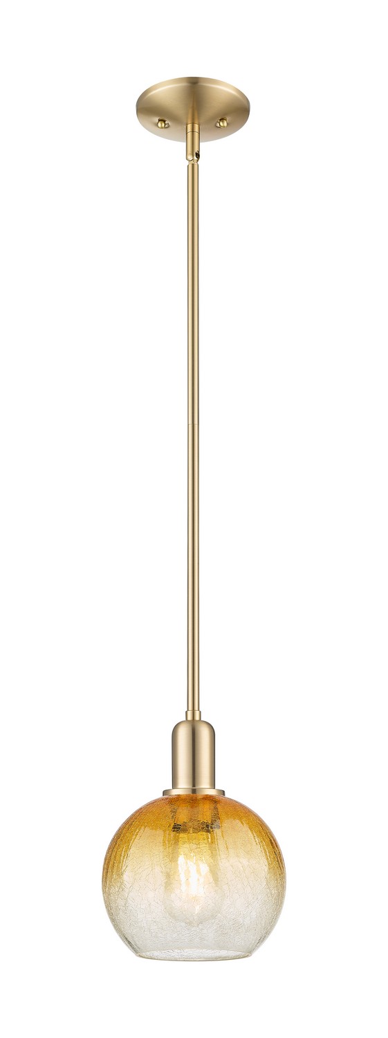 One Light Mini Pendant by Innovations - Arcadia Collection, Champagne Bronze Finish - 716-1S-CB-G483-8AM