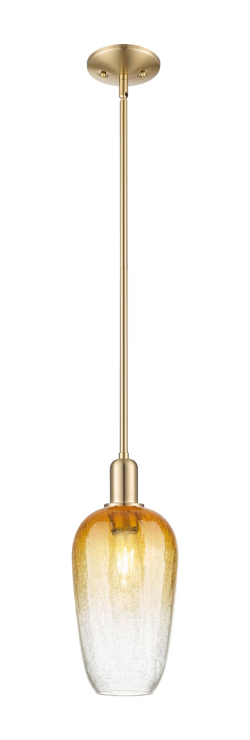 One Light Mini Pendant by Innovations - Arcadia Collection, Champagne Bronze Finish - 716-1S-CB-G484-7AM