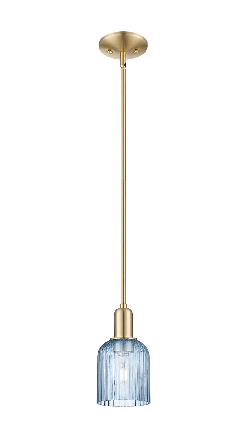 One Light Mini Pendant by Innovations - Arcadia Collection, Champagne Bronze Finish - 716-1S-CB-G559-5BL
