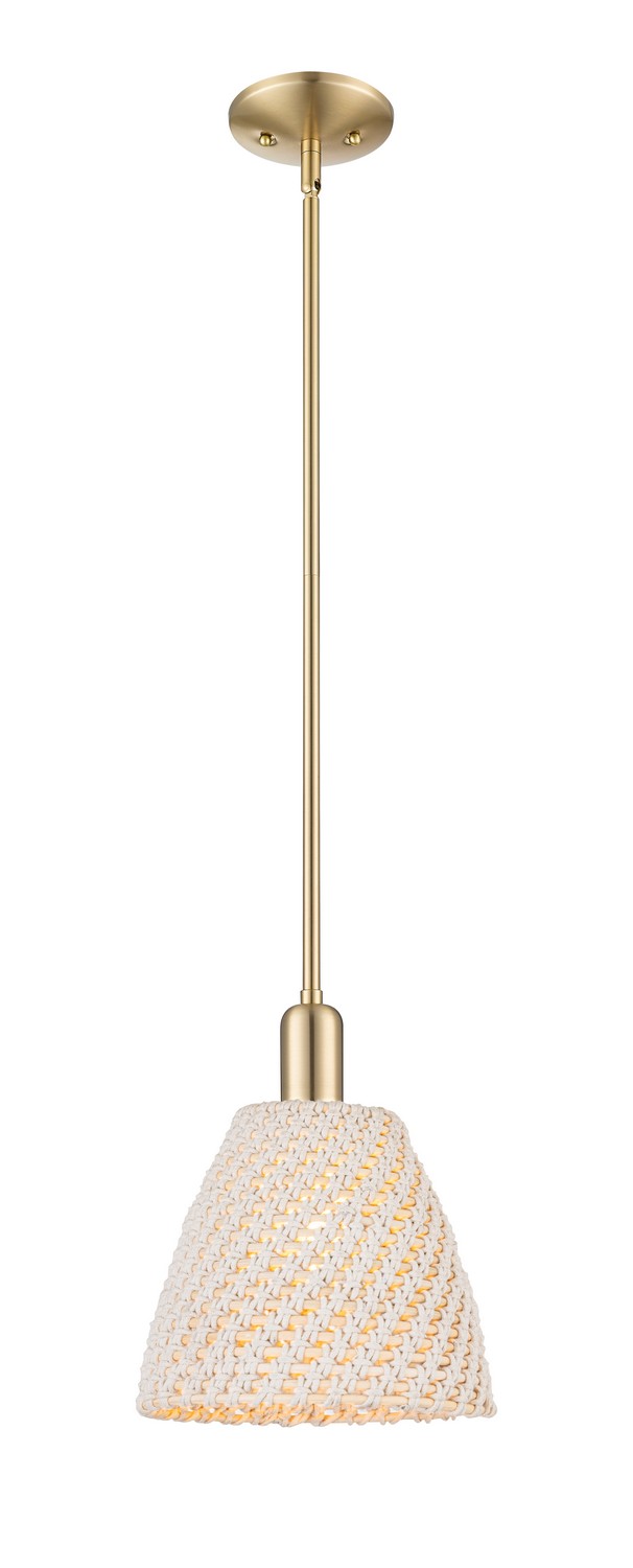 One Light Mini Pendant by Innovations - Arcadia Collection, Champagne Bronze Finish - 716-1S-CB-NBD-9-NAT