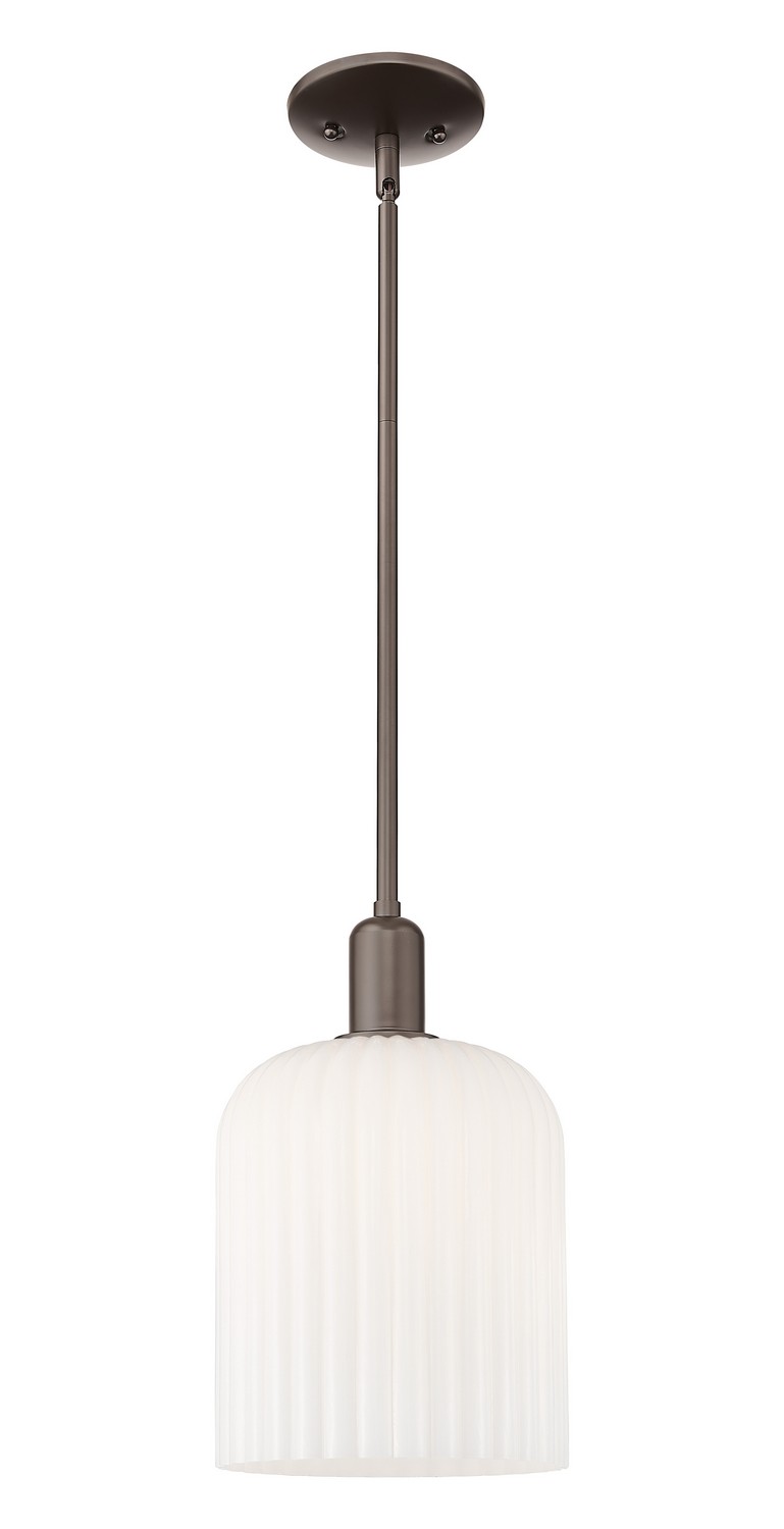 One Light Mini Pendant by Innovations - Arcadia Collection, Oil Rubbed Bronze Finish - 716-1S-OB-G559-8GWH