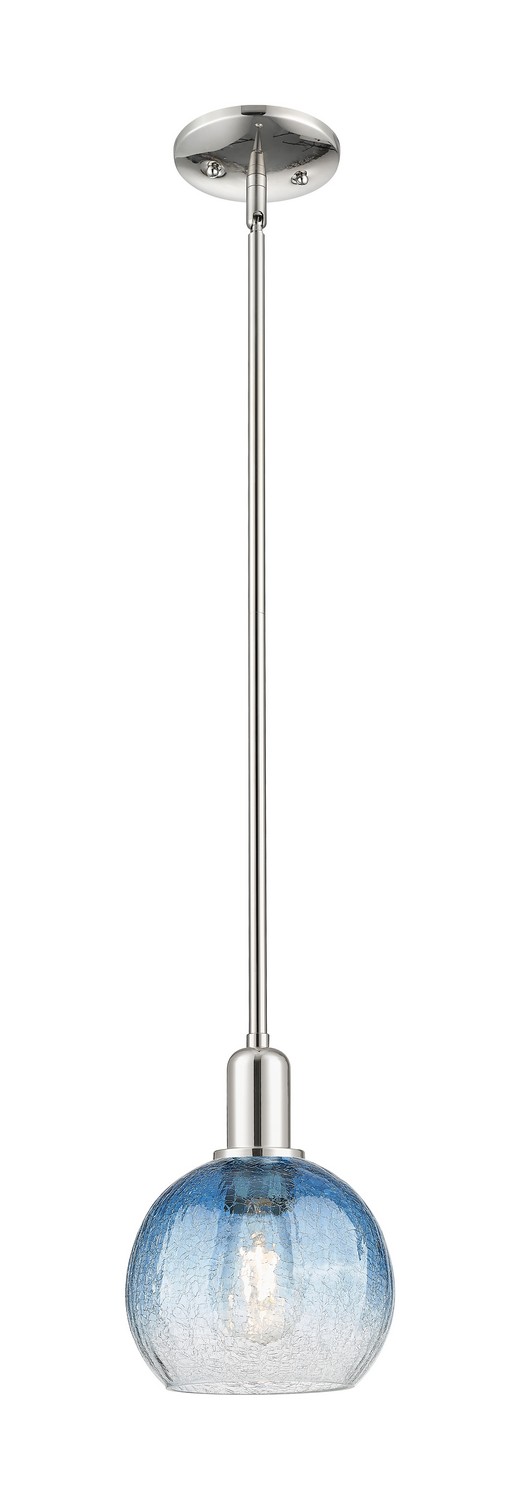 One Light Mini Pendant by Innovations - Arcadia Collection, Polished Nickel Finish - 716-1S-PN-G483-8SB