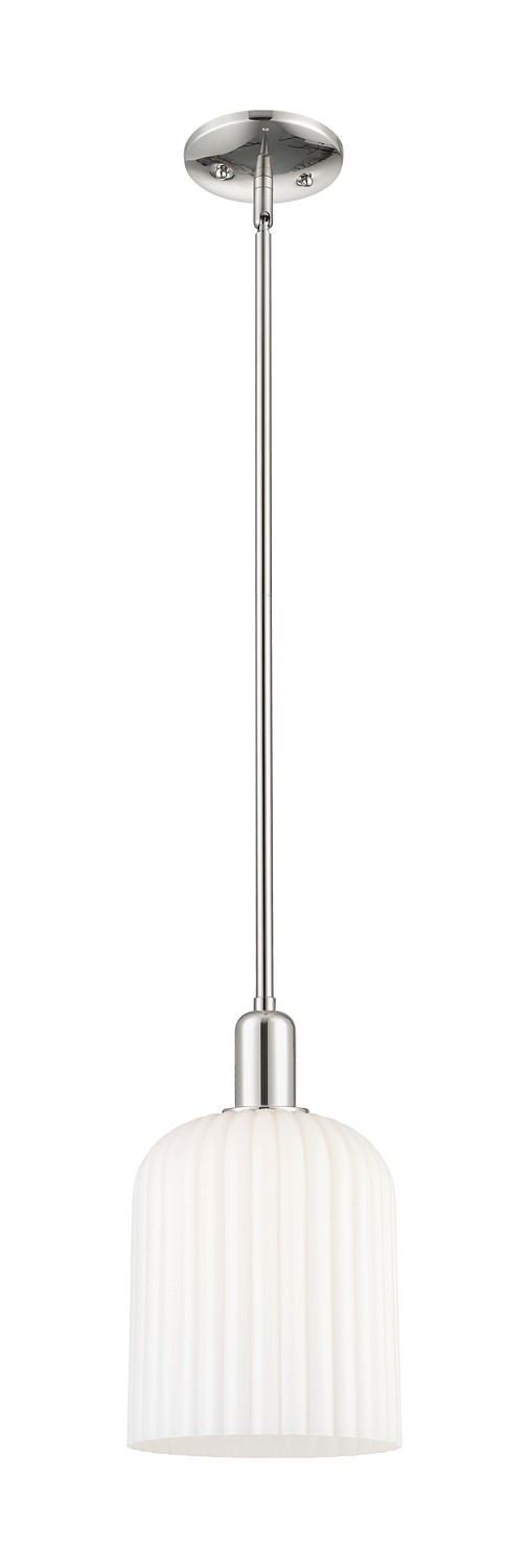 One Light Mini Pendant by Innovations - Arcadia Collection, Polished Nickel Finish - 716-1S-PN-G559-8GWH