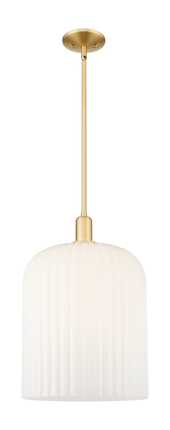 One Light Mini Pendant by Innovations - Arcadia Collection, Satin Gold Finish - 716-1S-SG-G559-12GWH