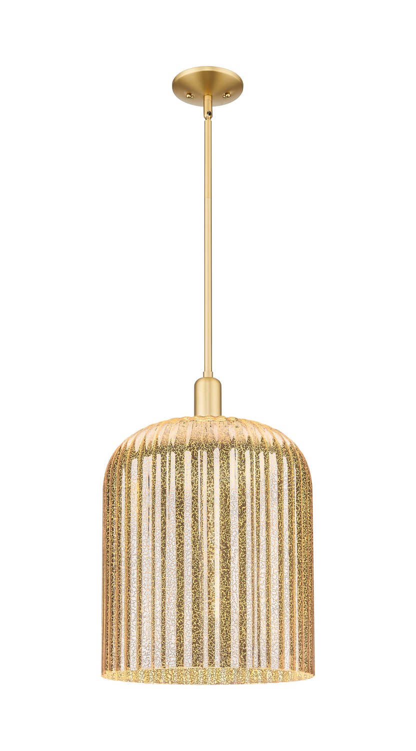One Light Mini Pendant by Innovations - Arcadia Collection, Satin Gold Finish - 716-1S-SG-G559-12ME
