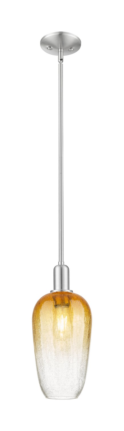 One Light Mini Pendant by Innovations - Arcadia Collection, Brushed Satin Nickel Finish - 716-1S-SN-G484-7AM