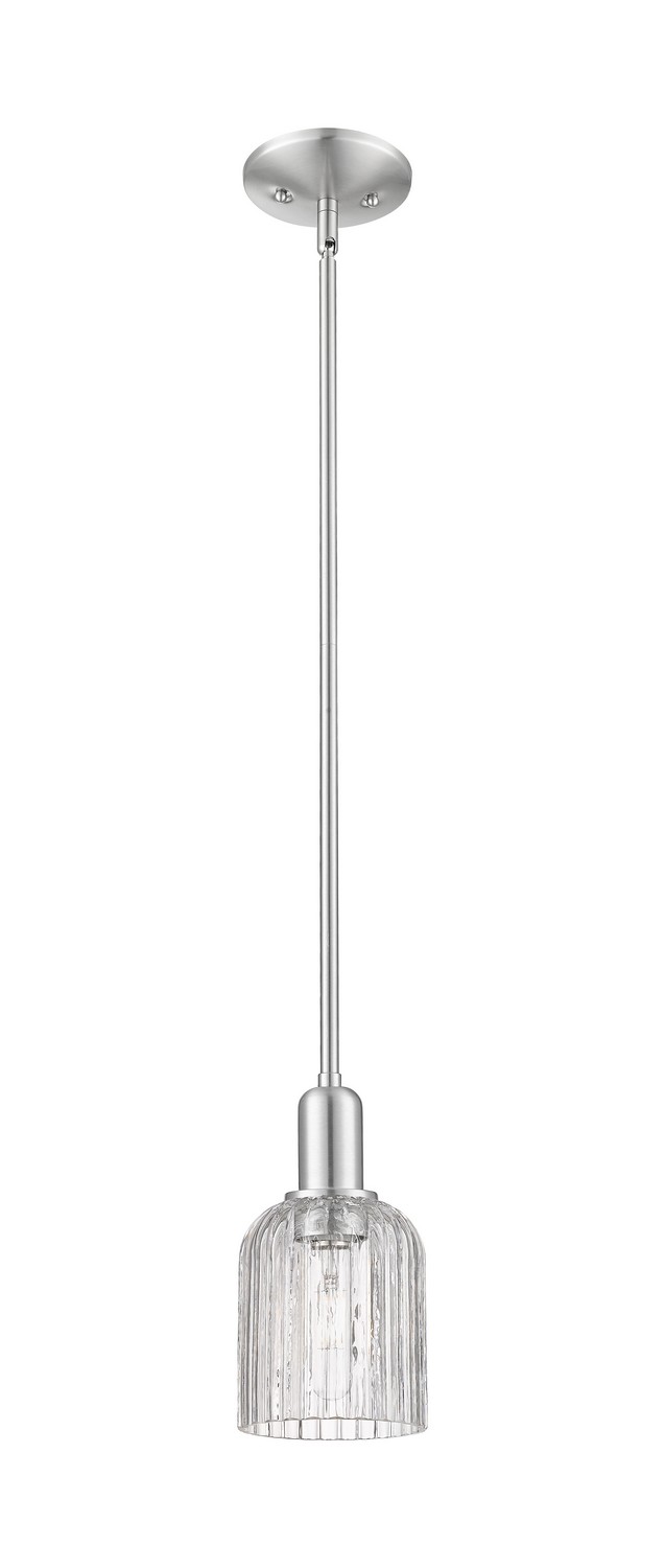 One Light Mini Pendant by Innovations - Arcadia Collection, Brushed Satin Nickel Finish - 716-1S-SN-G559-5CL