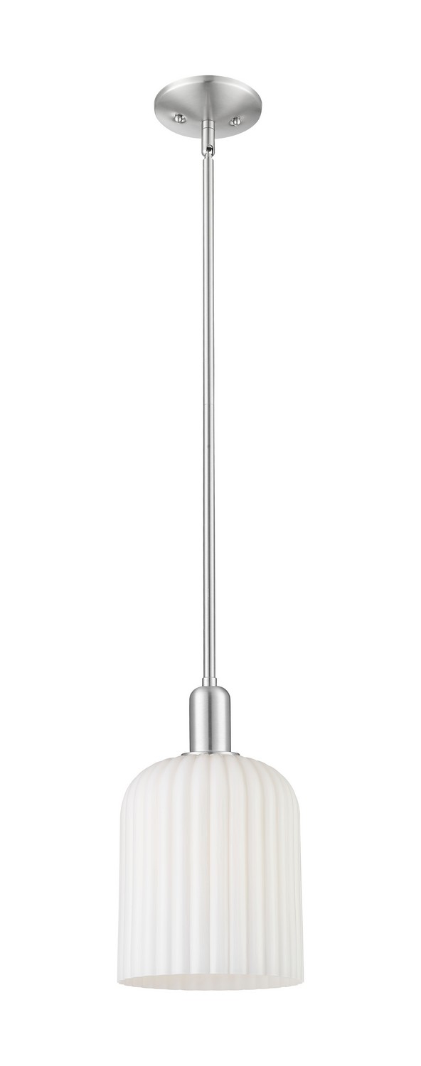One Light Mini Pendant by Innovations - Arcadia Collection, Brushed Satin Nickel Finish - 716-1S-SN-G559-8GWH