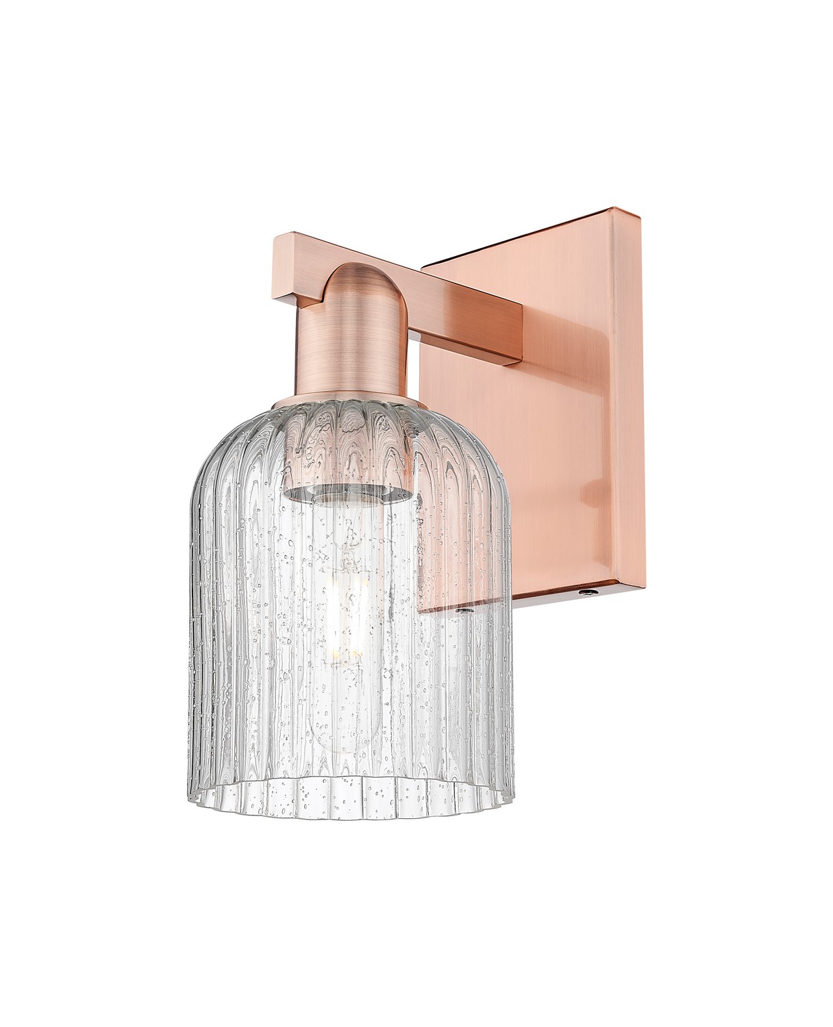 One Light Wall Sconce by Innovations - Arcadia Collection, Antique Copper Finish - 716-1W-AC-G559-5SDY
