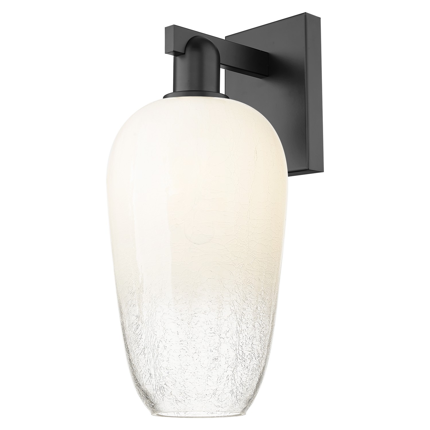 One Light Wall Sconce by Innovations - Arcadia Collection, Matte Black Finish - 716-1W-BK-G484-7OP