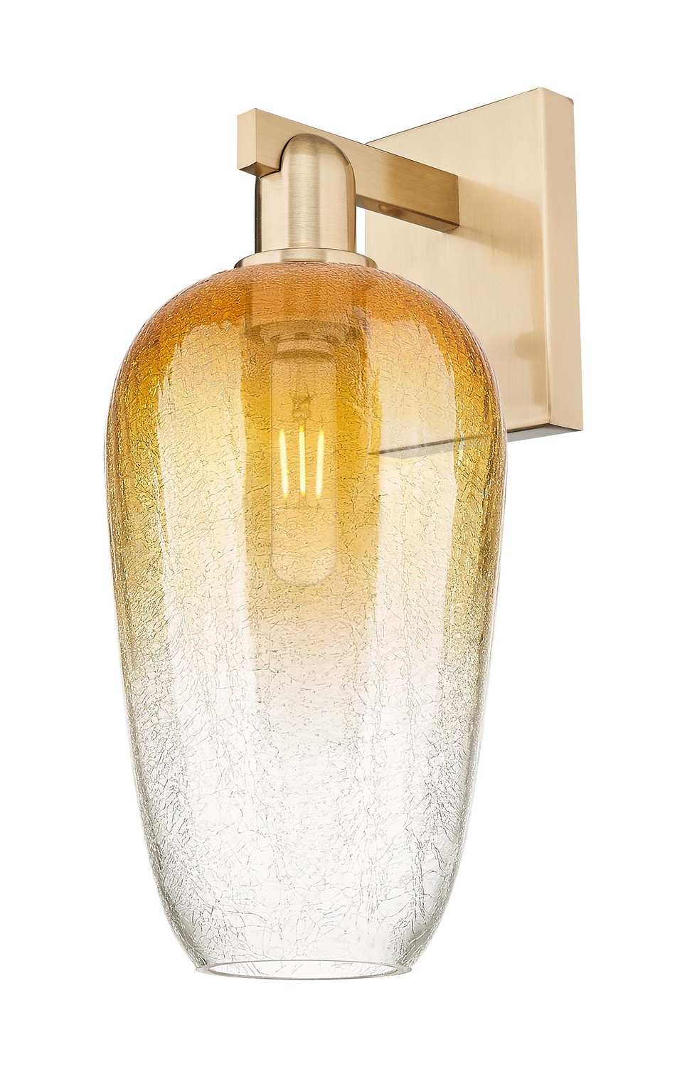 One Light Wall Sconce by Innovations - Arcadia Collection, Champagne Bronze Finish - 716-1W-CB-G484-7AM