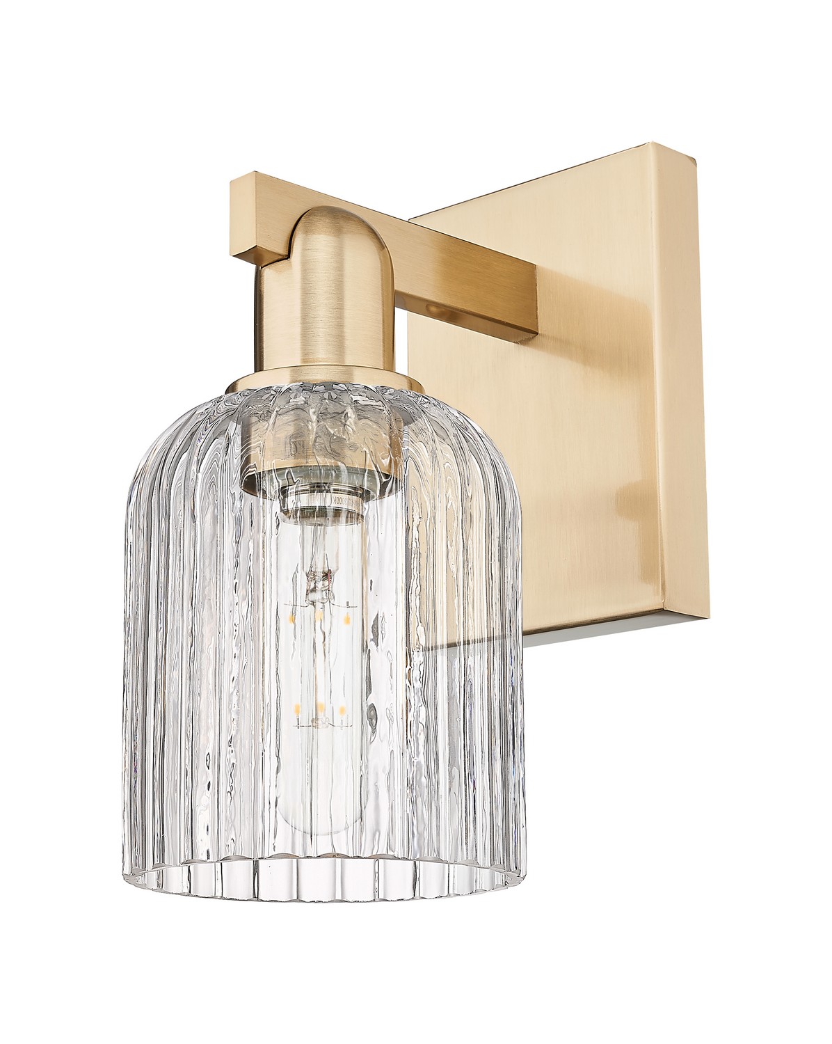 One Light Wall Sconce by Innovations - Arcadia Collection, Champagne Bronze Finish - 716-1W-CB-G559-5CL