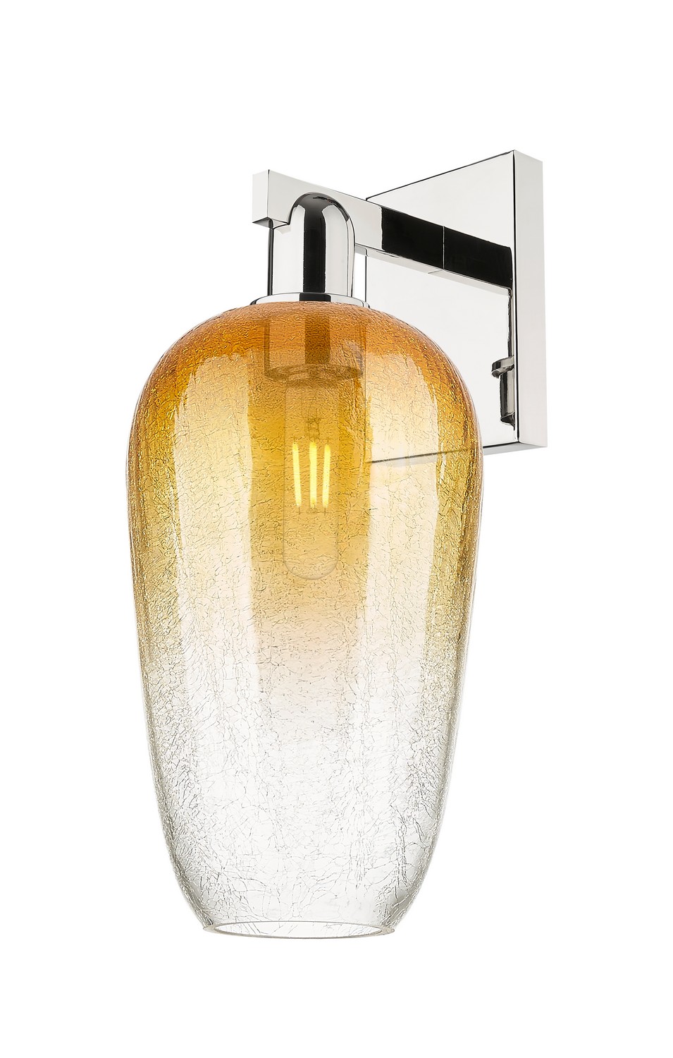 One Light Wall Sconce by Innovations - Arcadia Collection, Polished Nickel Finish - 716-1W-PN-G484-7AM