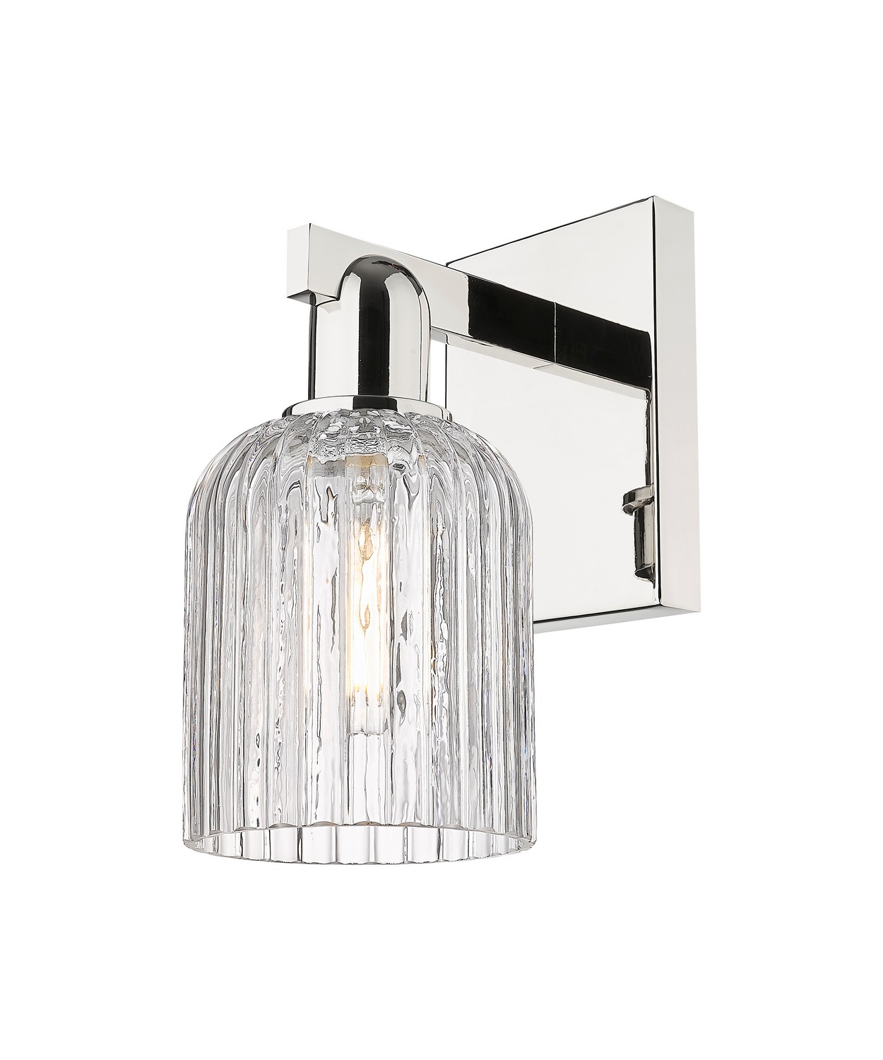 One Light Wall Sconce by Innovations - Arcadia Collection, Polished Nickel Finish - 716-1W-PN-G559-5CL