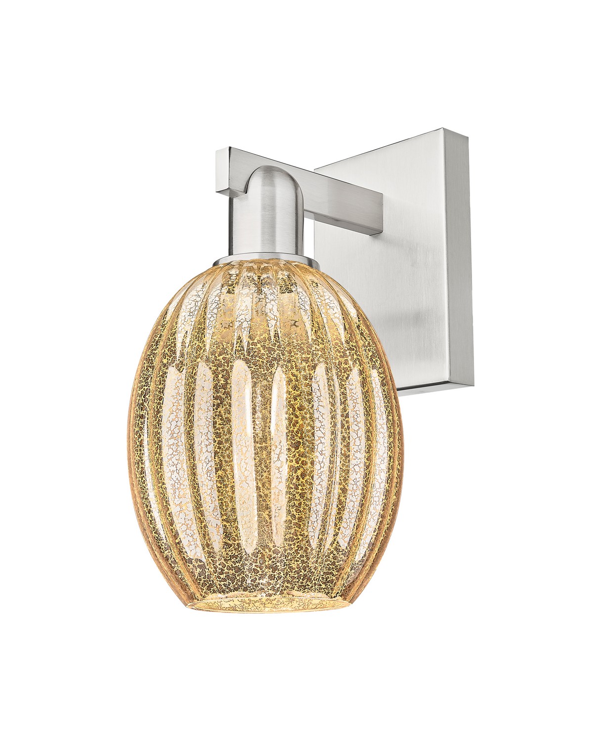 One Light Wall Sconce by Innovations - Arcadia Collection, Brushed Satin Nickel Finish - 716-1W-SN-G459-6ME