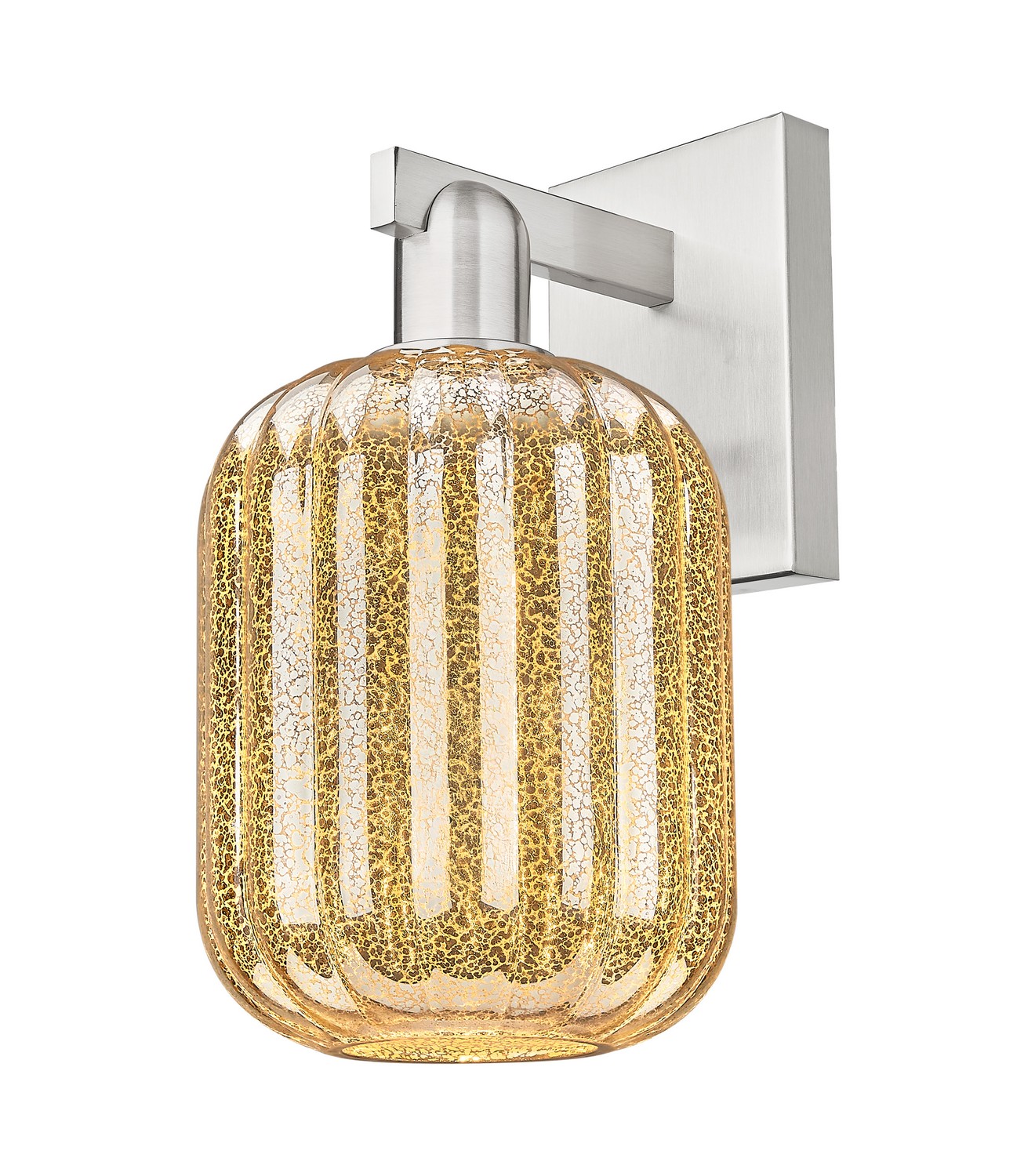 One Light Wall Sconce by Innovations - Arcadia Collection, Brushed Satin Nickel Finish - 716-1W-SN-G460-7ME