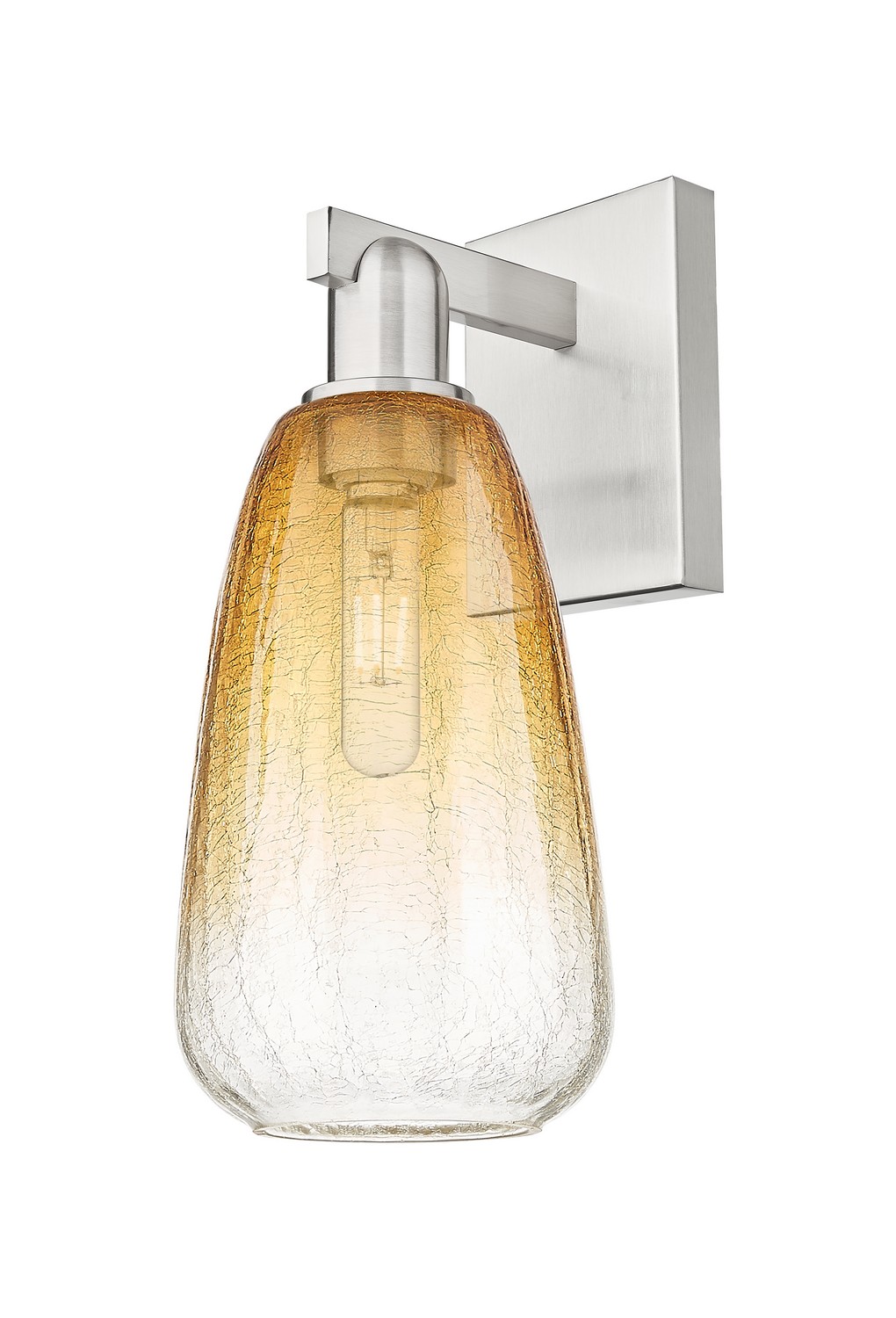 One Light Wall Sconce by Innovations - Arcadia Collection, Brushed Satin Nickel Finish - 716-1W-SN-G480-6AM