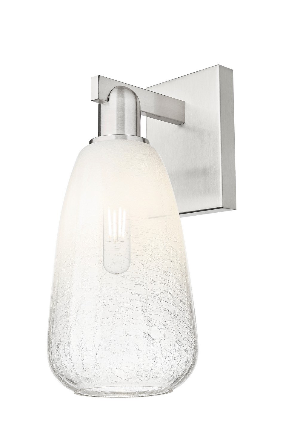 One Light Wall Sconce by Innovations - Arcadia Collection, Brushed Satin Nickel Finish - 716-1W-SN-G480-6OP