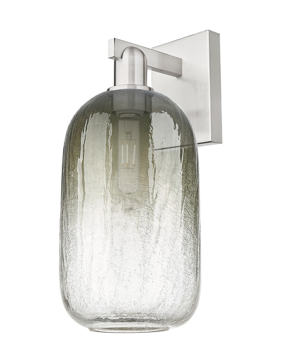 One Light Wall Sconce by Innovations - Arcadia Collection, Brushed Satin Nickel Finish - 716-1W-SN-G482-7SL