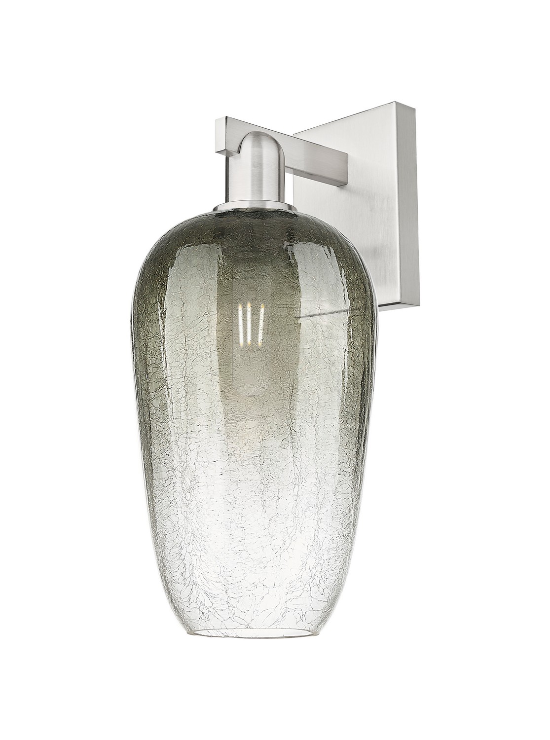 One Light Wall Sconce by Innovations - Arcadia Collection, Brushed Satin Nickel Finish - 716-1W-SN-G484-7SL