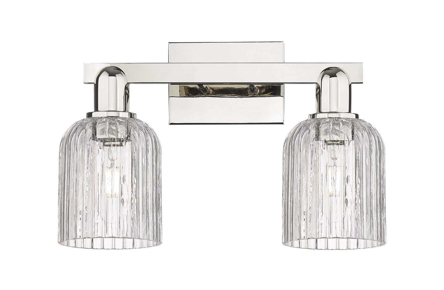 Two Light Bath Vanity by Innovations - Arcadia Collection, Polished Nickel Finish - 716-2W-PN-G559-5CL