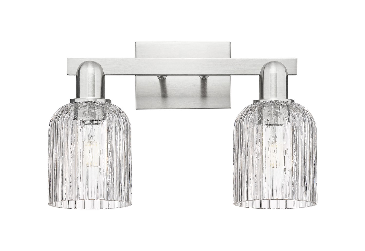 Two Light Bath Vanity by Innovations - Arcadia Collection, Brushed Satin Nickel Finish - 716-2W-SN-G559-5CL