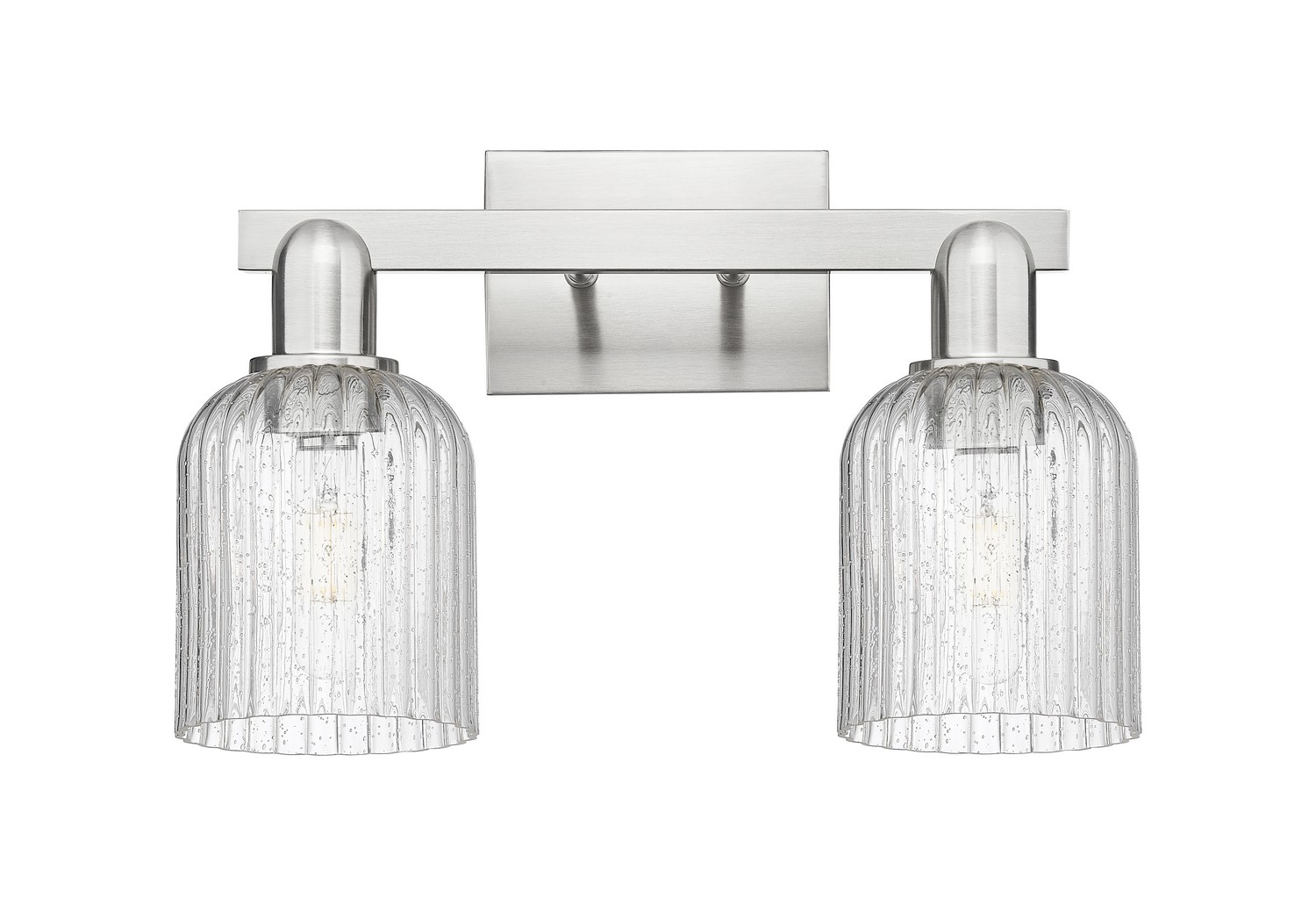 Two Light Bath Vanity by Innovations - Arcadia Collection, Brushed Satin Nickel Finish - 716-2W-SN-G559-5SDY