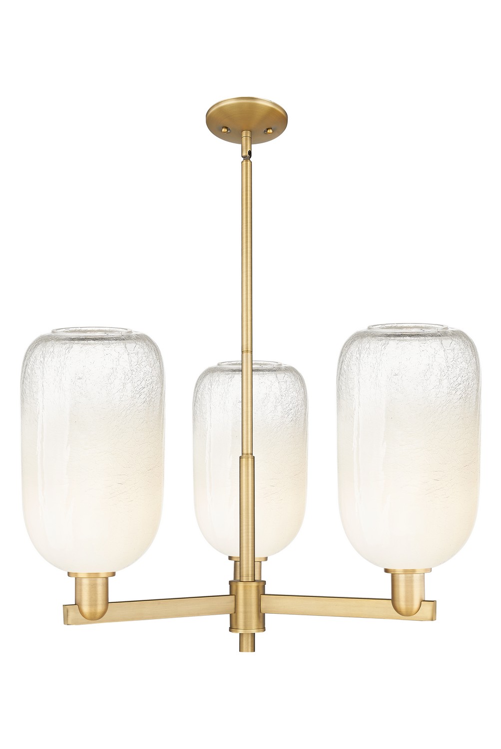 Three Light Pendant by Innovations - Arcadia Collection, Brushed Brass Finish - 716-3CR-BB-G482-7OP
