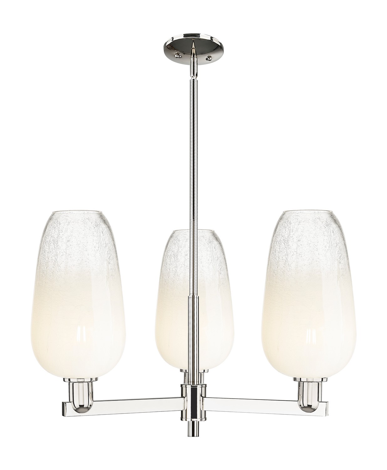 Three Light Pendant by Innovations - Arcadia Collection, Polished Nickel Finish - 716-3CR-PN-G484-7OP