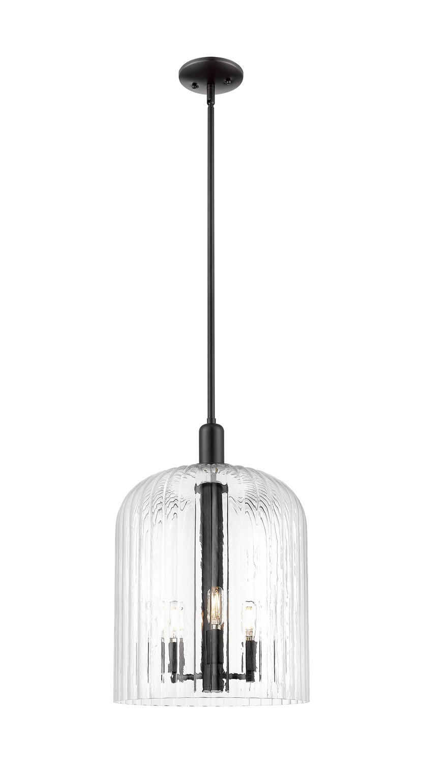 One Light Mini Pendant by Innovations - Arcadia Collection, Matte Black Finish - 716-3S-BK-G559-12CL