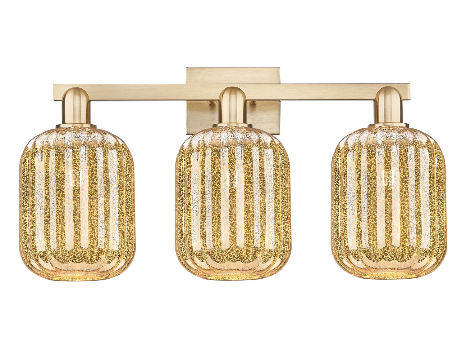 Three Light Bath Vanity by Innovations - Arcadia Collection, Champagne Bronze Finish - 716-3W-CB-G460-7ME