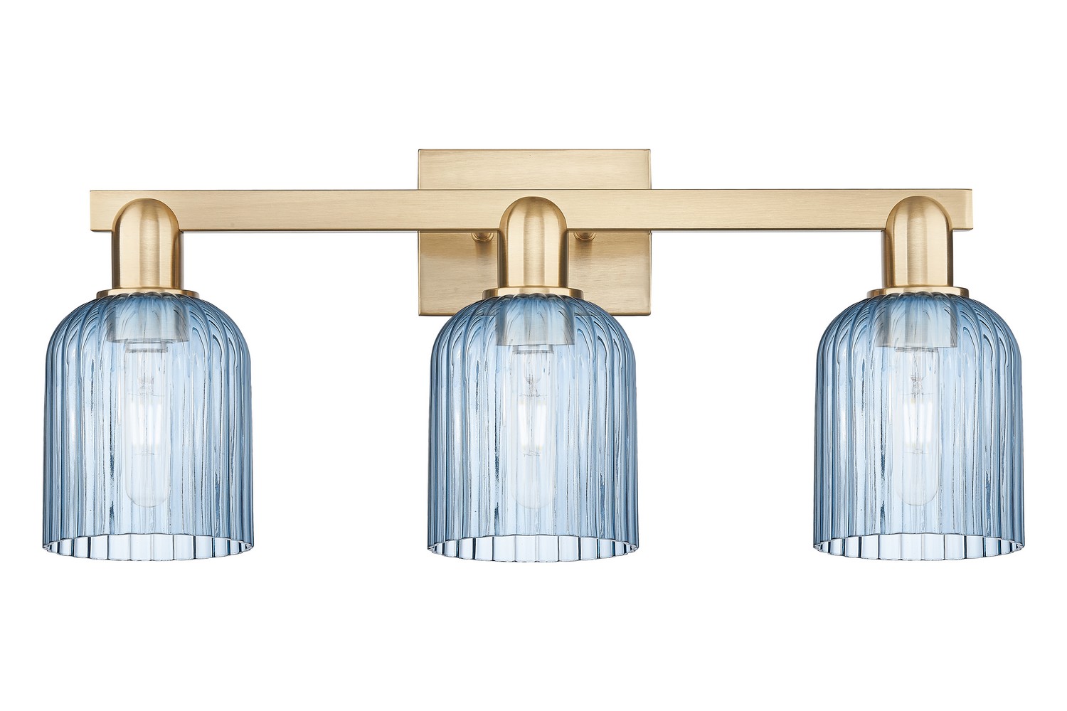 Three Light Bath Vanity by Innovations - Arcadia Collection, Champagne Bronze Finish - 716-3W-CB-G559-5BL