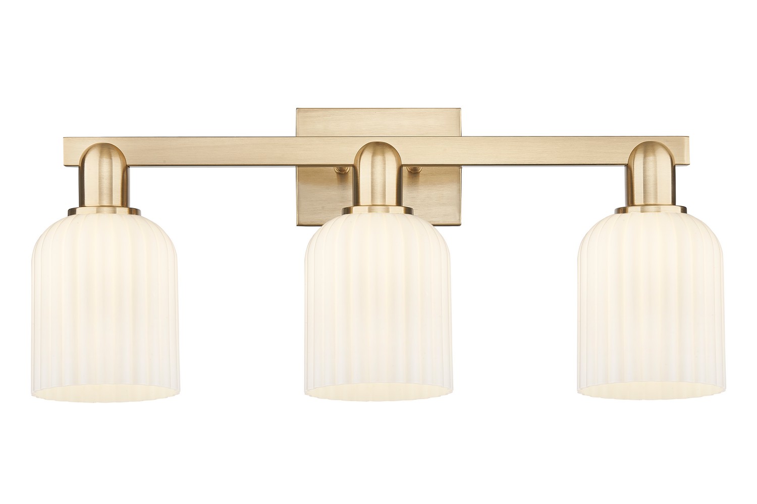 Three Light Bath Vanity by Innovations - Arcadia Collection, Champagne Bronze Finish - 716-3W-CB-G559-5GWH