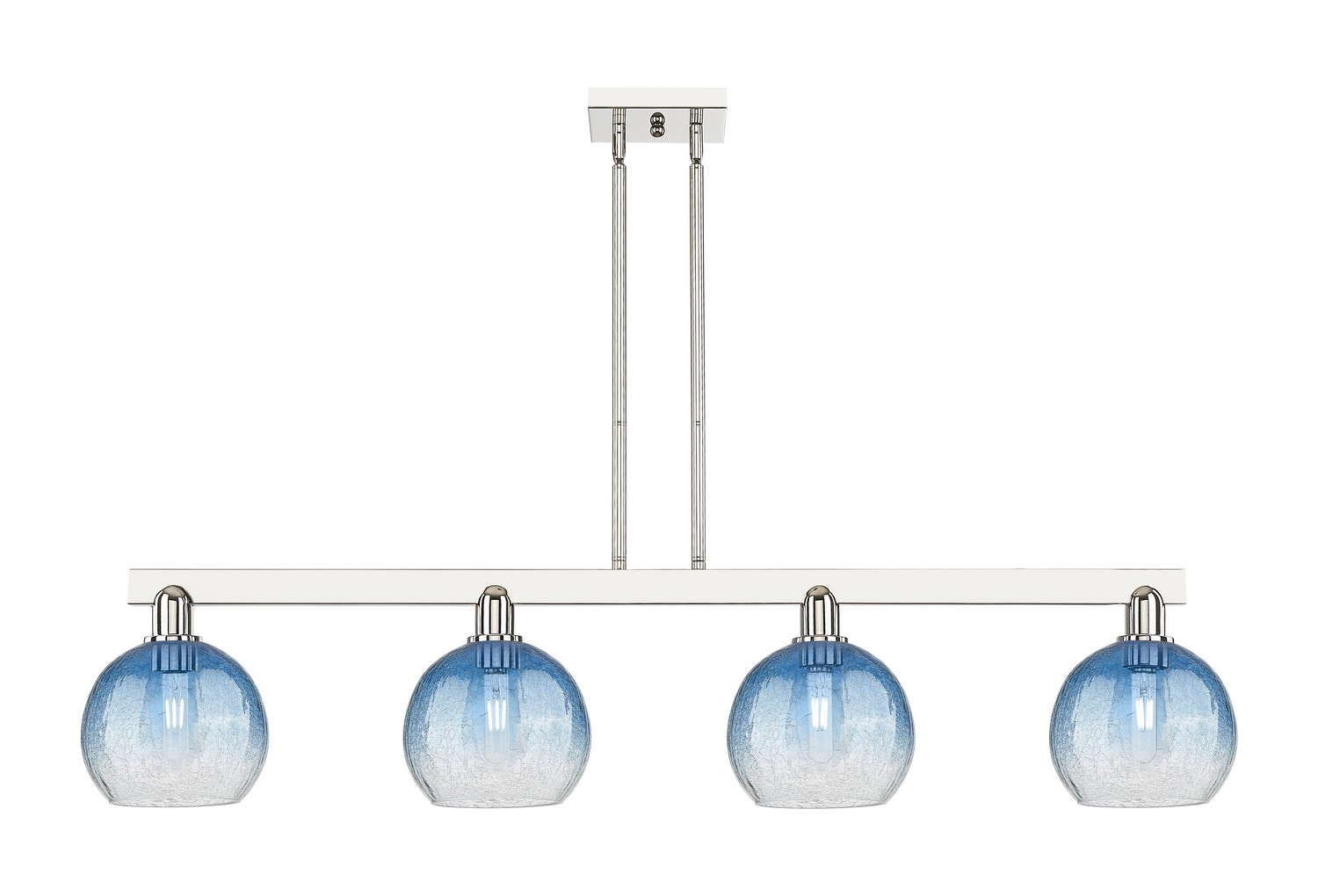 Four Light Island Pendant by Innovations - Arcadia Collection, Polished Nickel Finish - 716-4I-PN-G483-8SB
