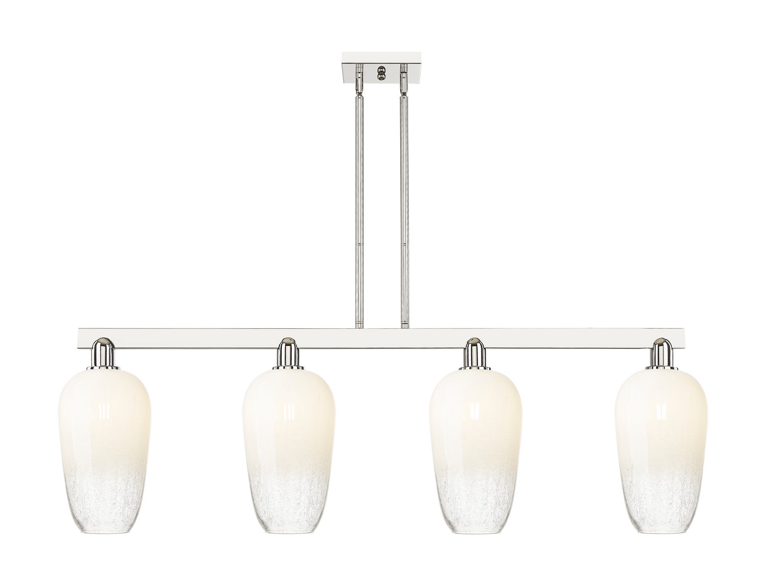 Four Light Island Pendant by Innovations - Arcadia Collection, Polished Nickel Finish - 716-4I-PN-G484-7OP