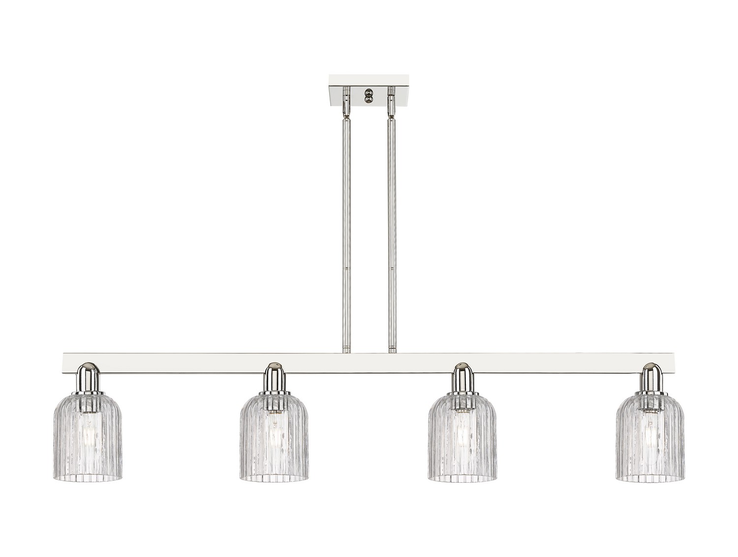 Four Light Island Pendant by Innovations - Arcadia Collection, Polished Nickel Finish - 716-4I-PN-G559-5CL