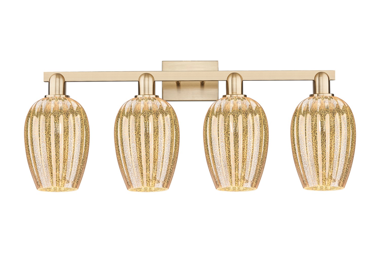 Four Light Bath Vanity by Innovations - Arcadia Collection, Champagne Bronze Finish - 716-4W-CB-G457-6ME