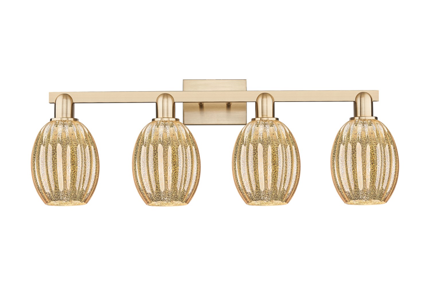 Four Light Bath Vanity by Innovations - Arcadia Collection, Champagne Bronze Finish - 716-4W-CB-G459-6ME