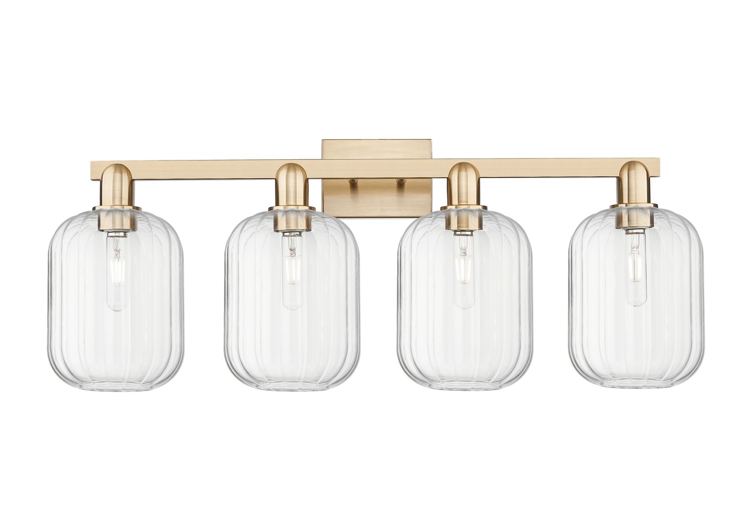 Four Light Bath Vanity by Innovations - Arcadia Collection, Champagne Bronze Finish - 716-4W-CB-G460-7CL