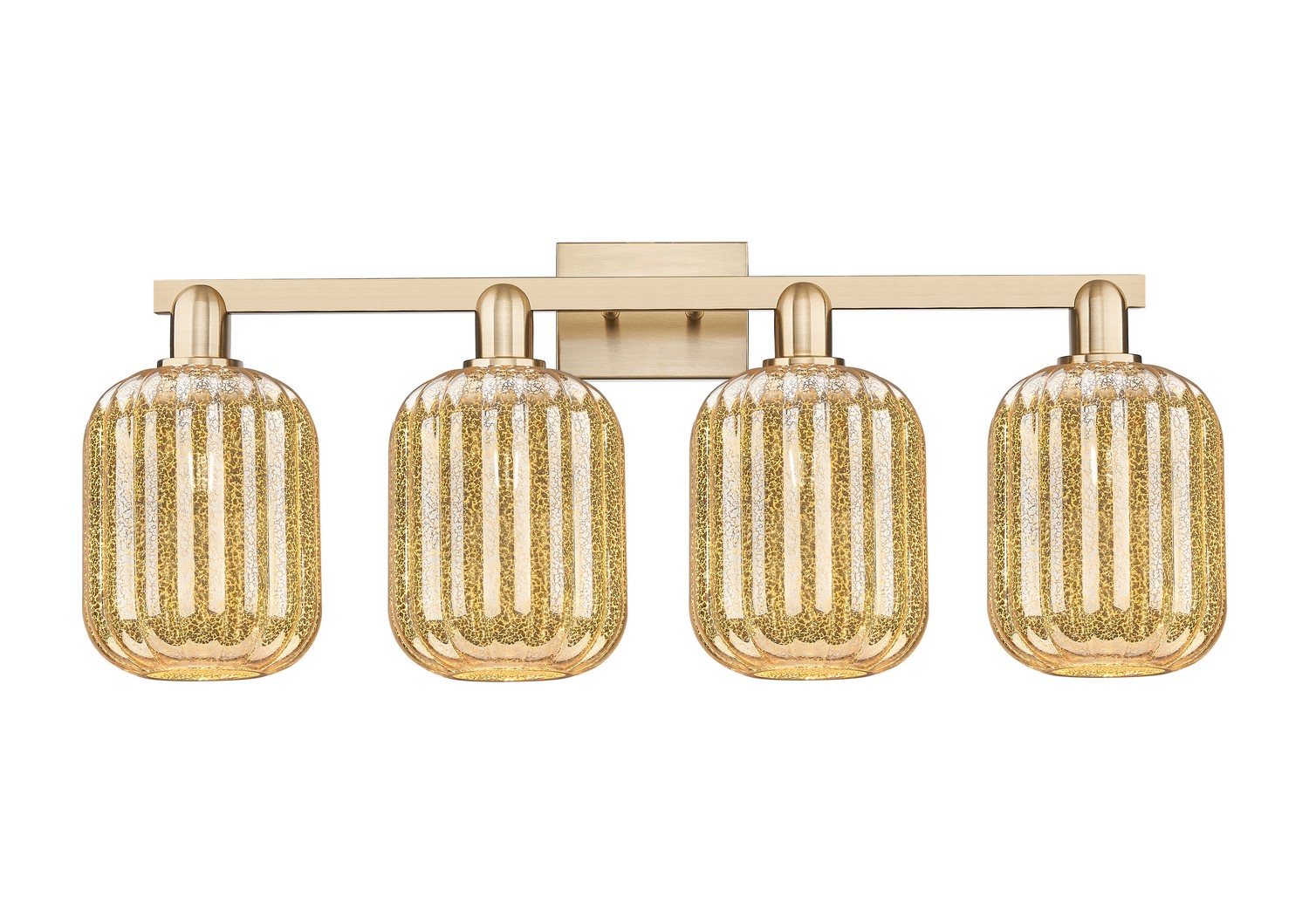 Four Light Bath Vanity by Innovations - Arcadia Collection, Champagne Bronze Finish - 716-4W-CB-G460-7ME